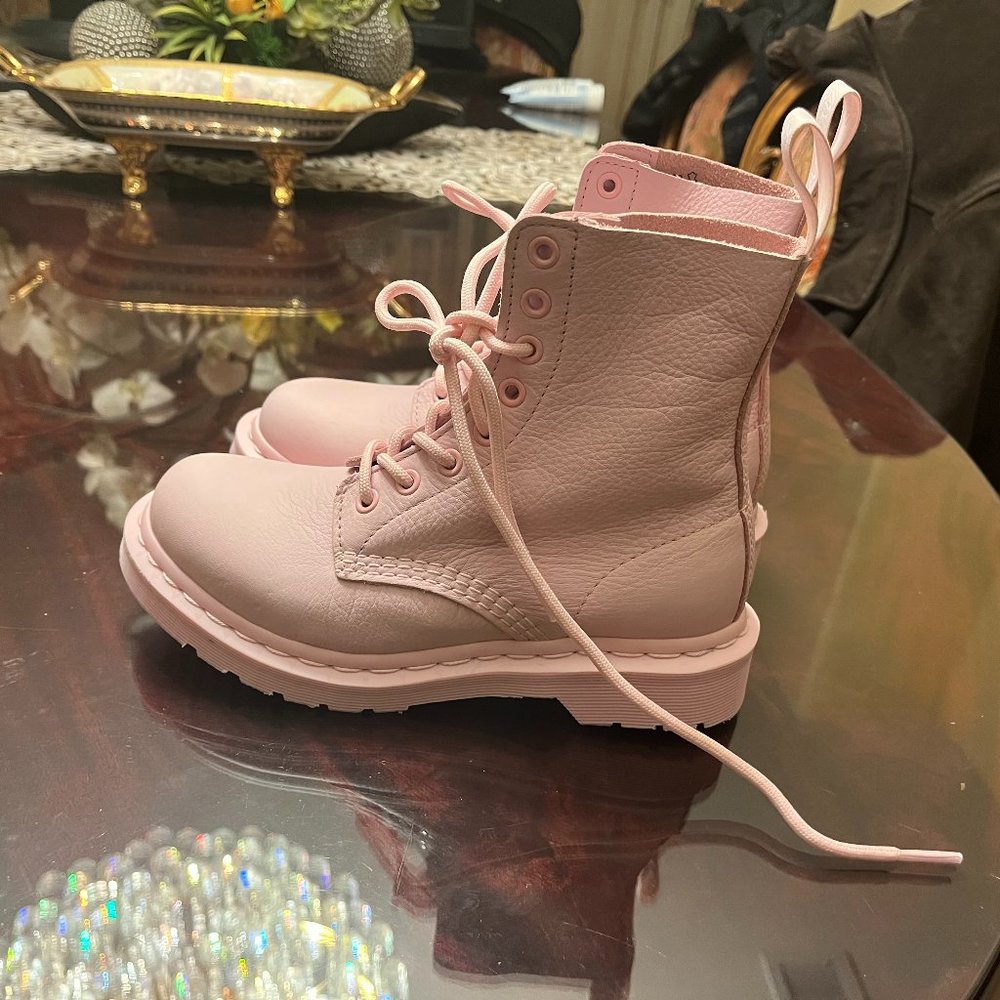 Dr. Martens 1460 Pascal Womem's Mono Lace Up Boot in Pink Virginia